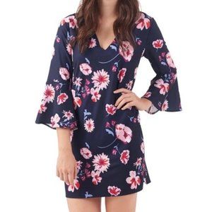 Mud Pie - Mila Navy Bell Sleeve Dress Size S (4-6)